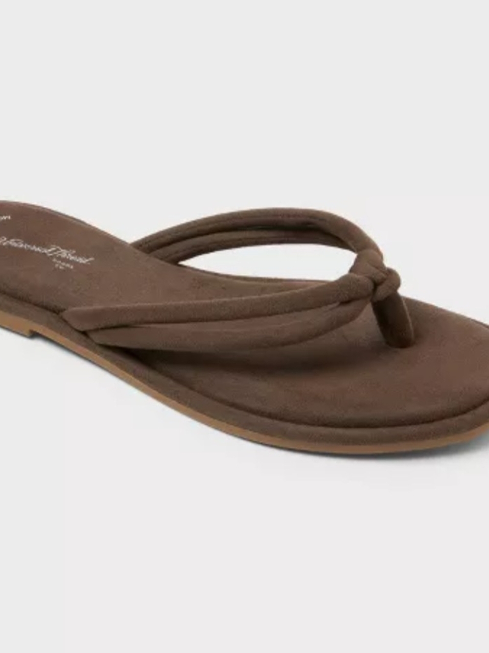 Brown Padded Flip Flop Sandals - Women's Casual Thong Size 11